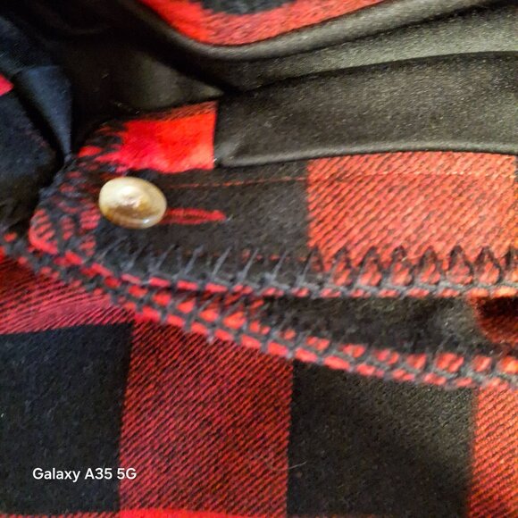 Woolrich Womens Red & Black Buffalo Plaid Wool Blend Mini Skirt With Side Pocket - Picture 7 of 9